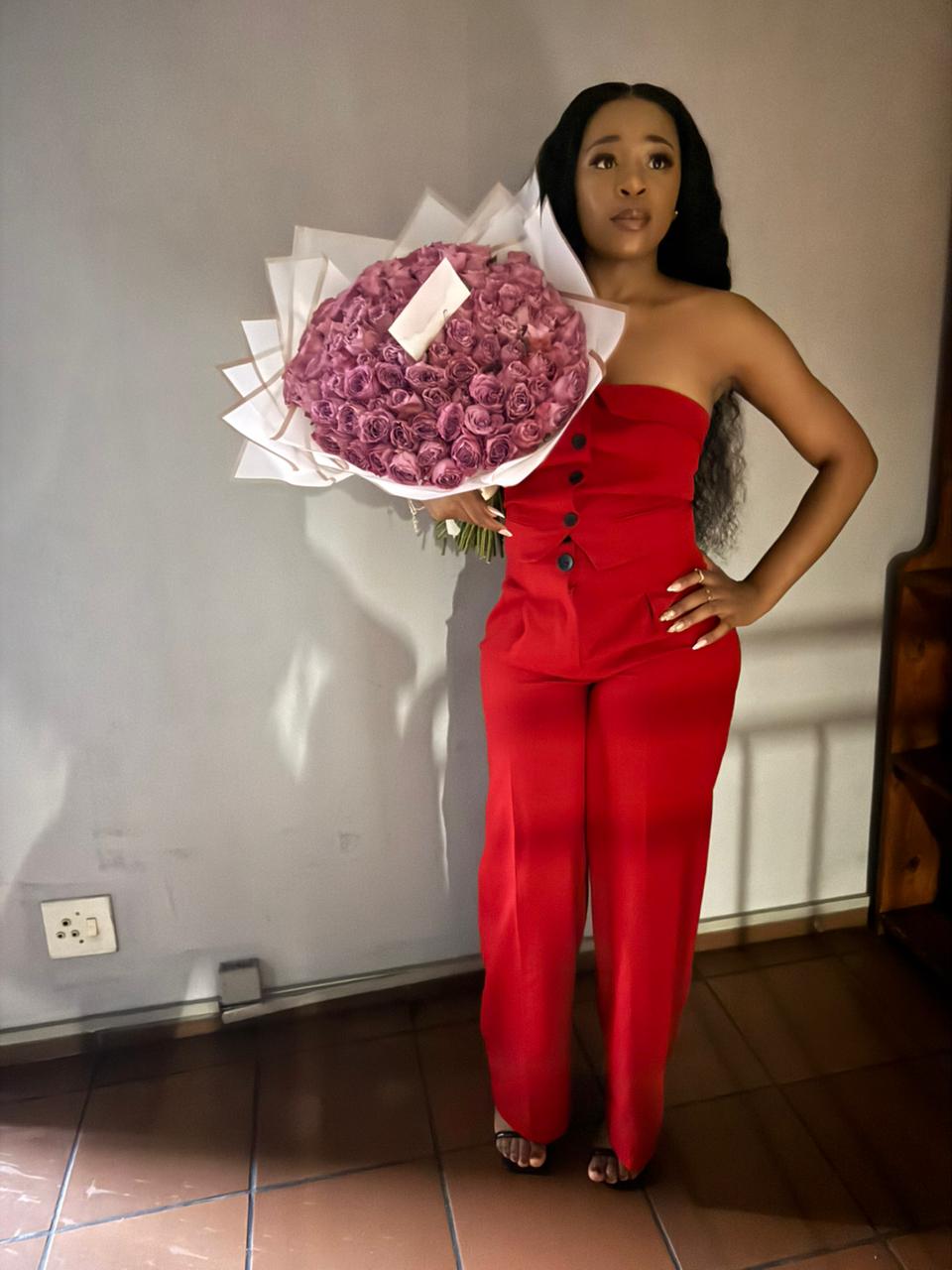 The first bouquet of flowers I ever got you. Even though it was a bribe, I'm glad the bribe worked 😂